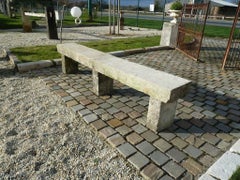 Long 19th C. French Limestone Bench