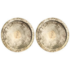 Very Rare Pair of Huge Willy Guhl Canted Planters