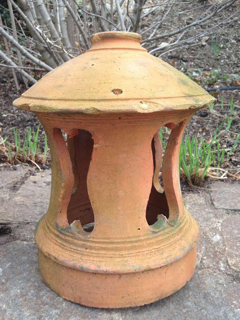 Four French Terracotta Garden Lanterns 2