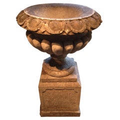 Beautifully Carved 19th Century Stone Urn
