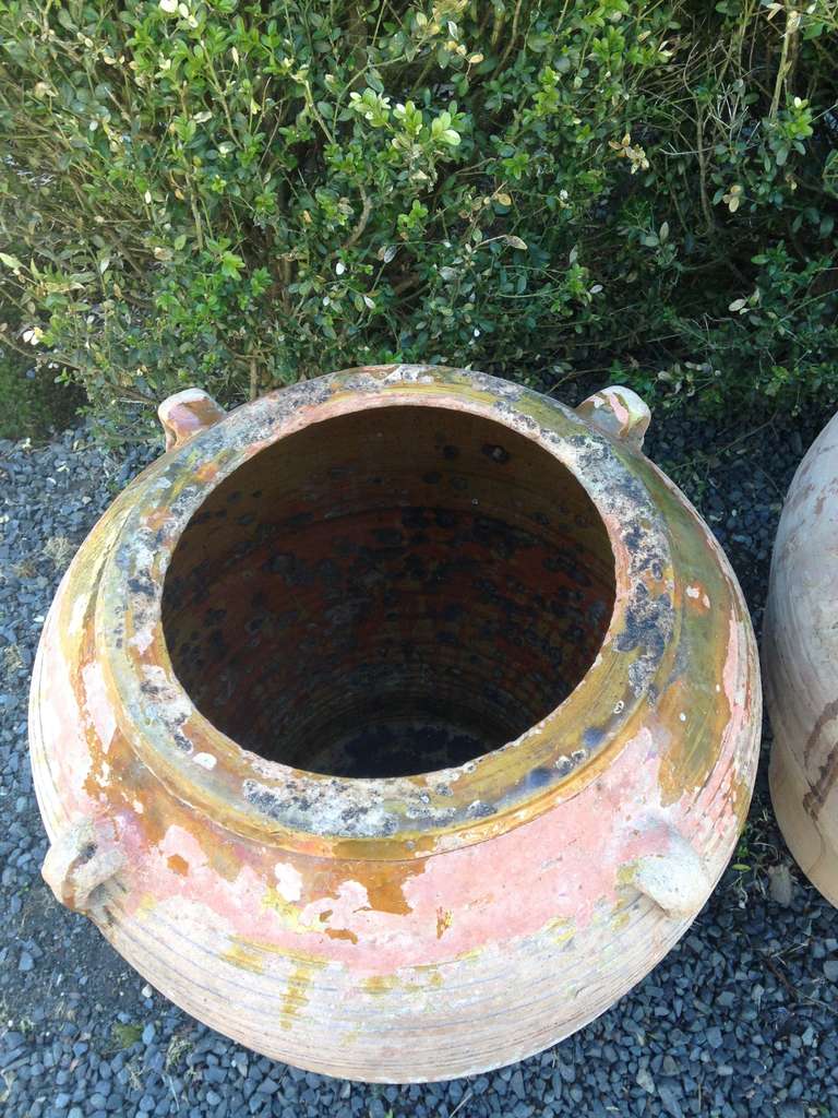 Three Demiglazed Basque Terracotta Amphora 2