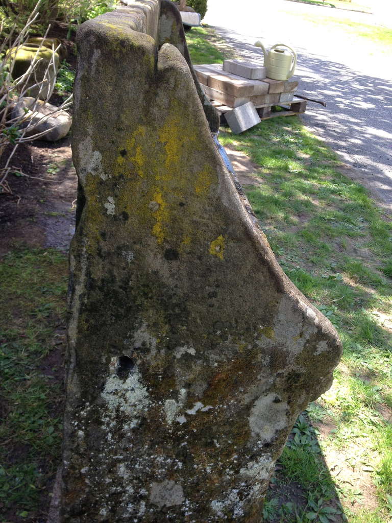 Magnificent One-Piece 18th Century Stone Bench 1