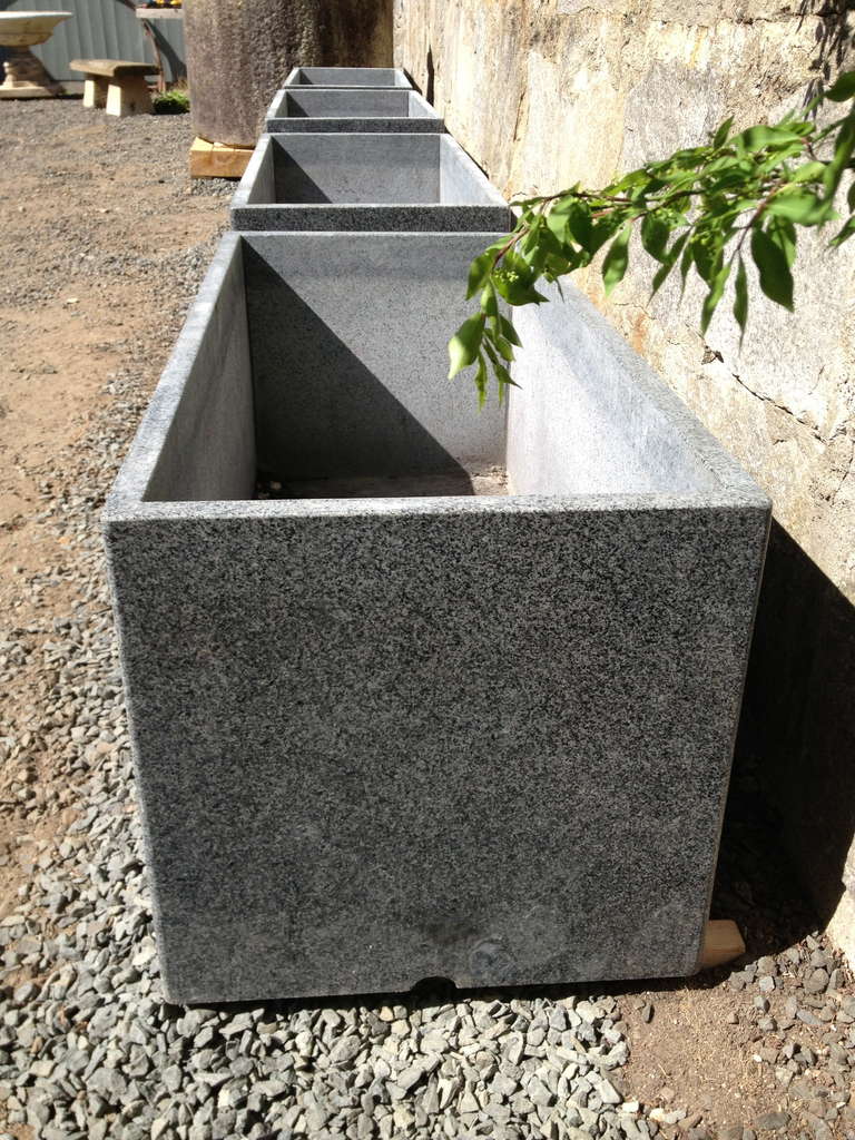 large granite planters