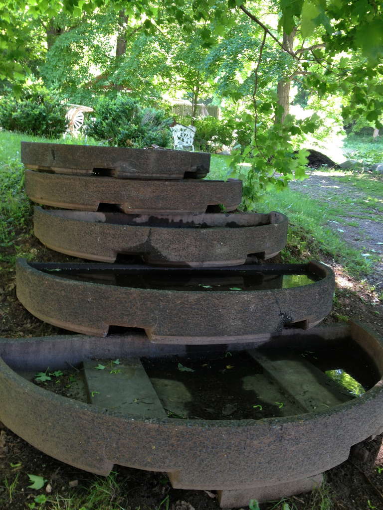 20th Century Set of Five Huge Hillside Stacking Planters or Cascading Fountain For Sale