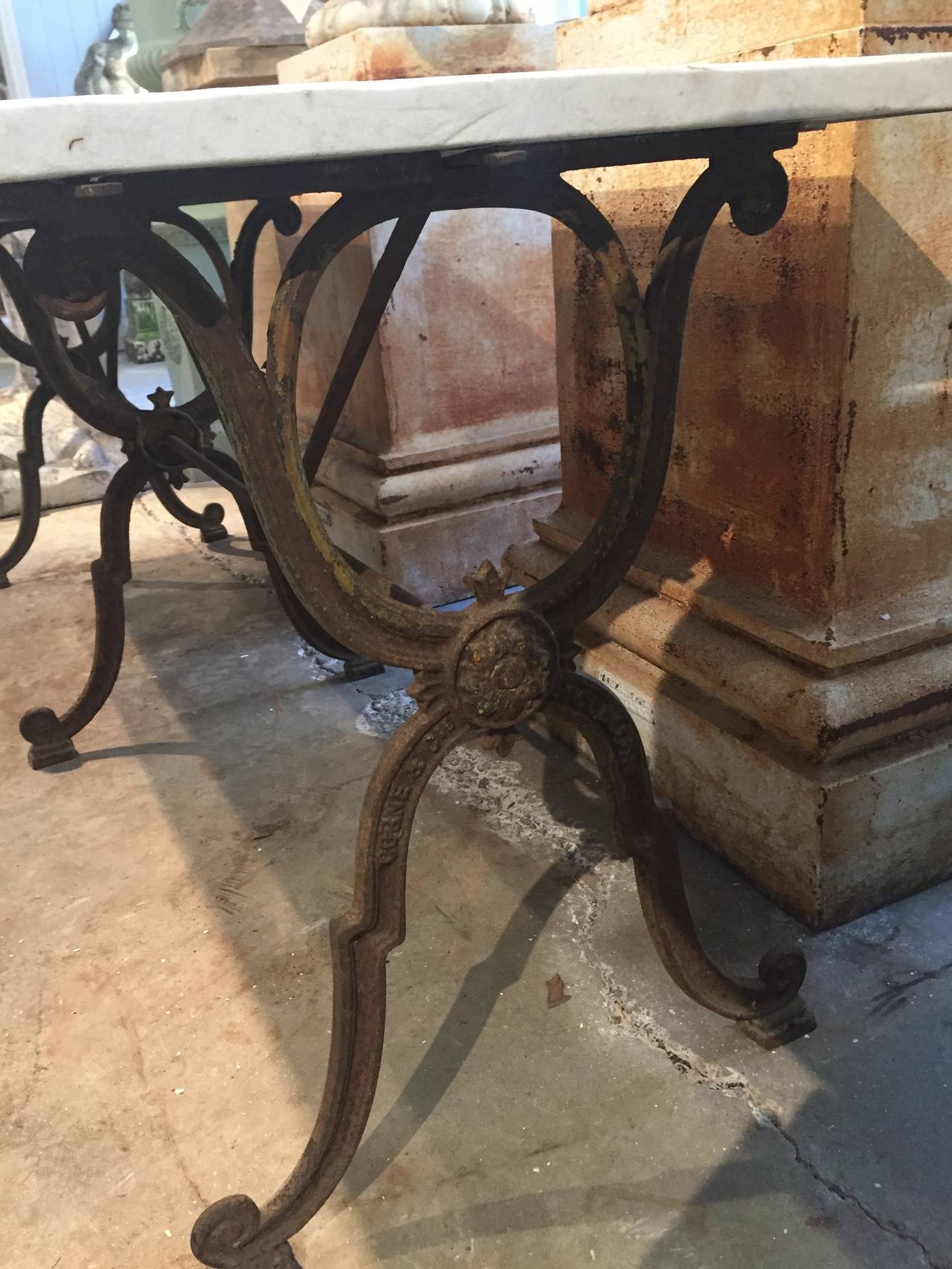 antique marble dining table