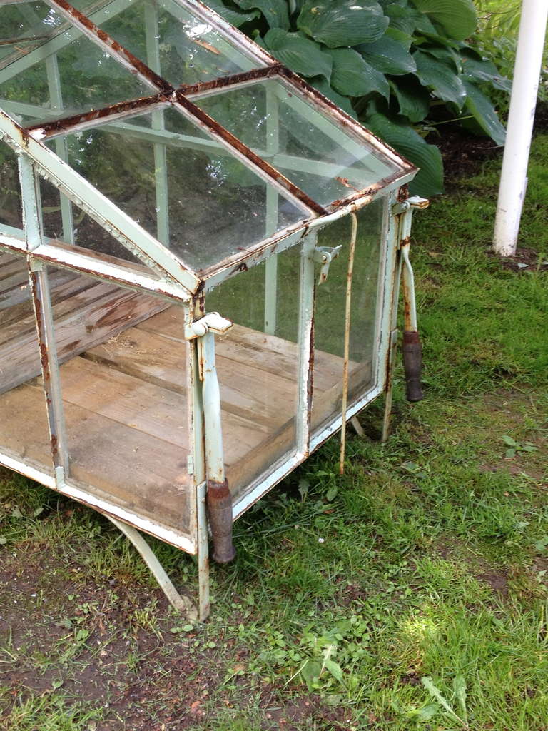 Edwardian-Style Portable Greenhouse Cart In Excellent Condition In Woodbury, CT