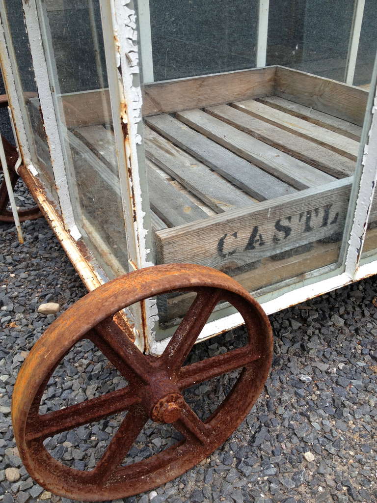 British Edwardian-Style Portable Greenhouse Cart