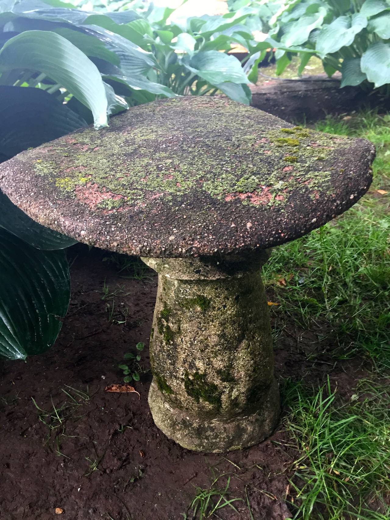 Cast Stone Fabulous Five-Piece Toadstool Table with Matching Stools