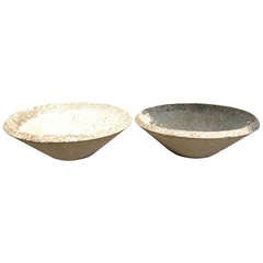 Pair of Large Cast Stone Bowl Planters, 1960s 12