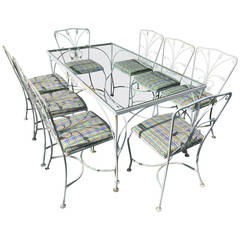 Nine-Piece Salterini Garden Dining Suite 12