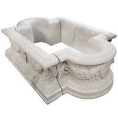Magnificent Large 18th Century Marble Fountain Basin