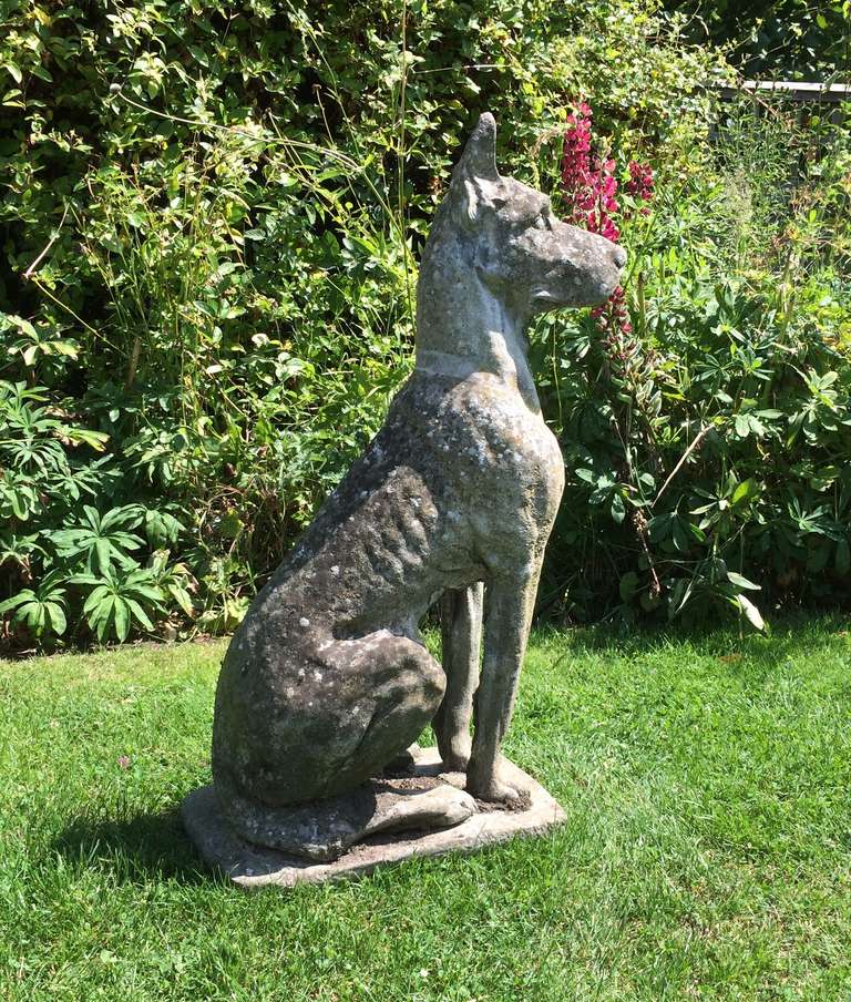 great dane garden statue