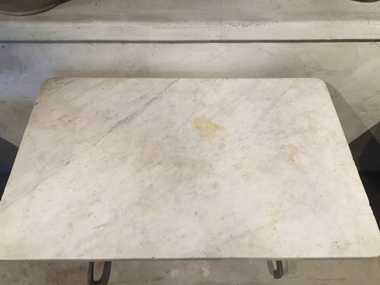 French Art Nouveau Marble-Topped Table 2