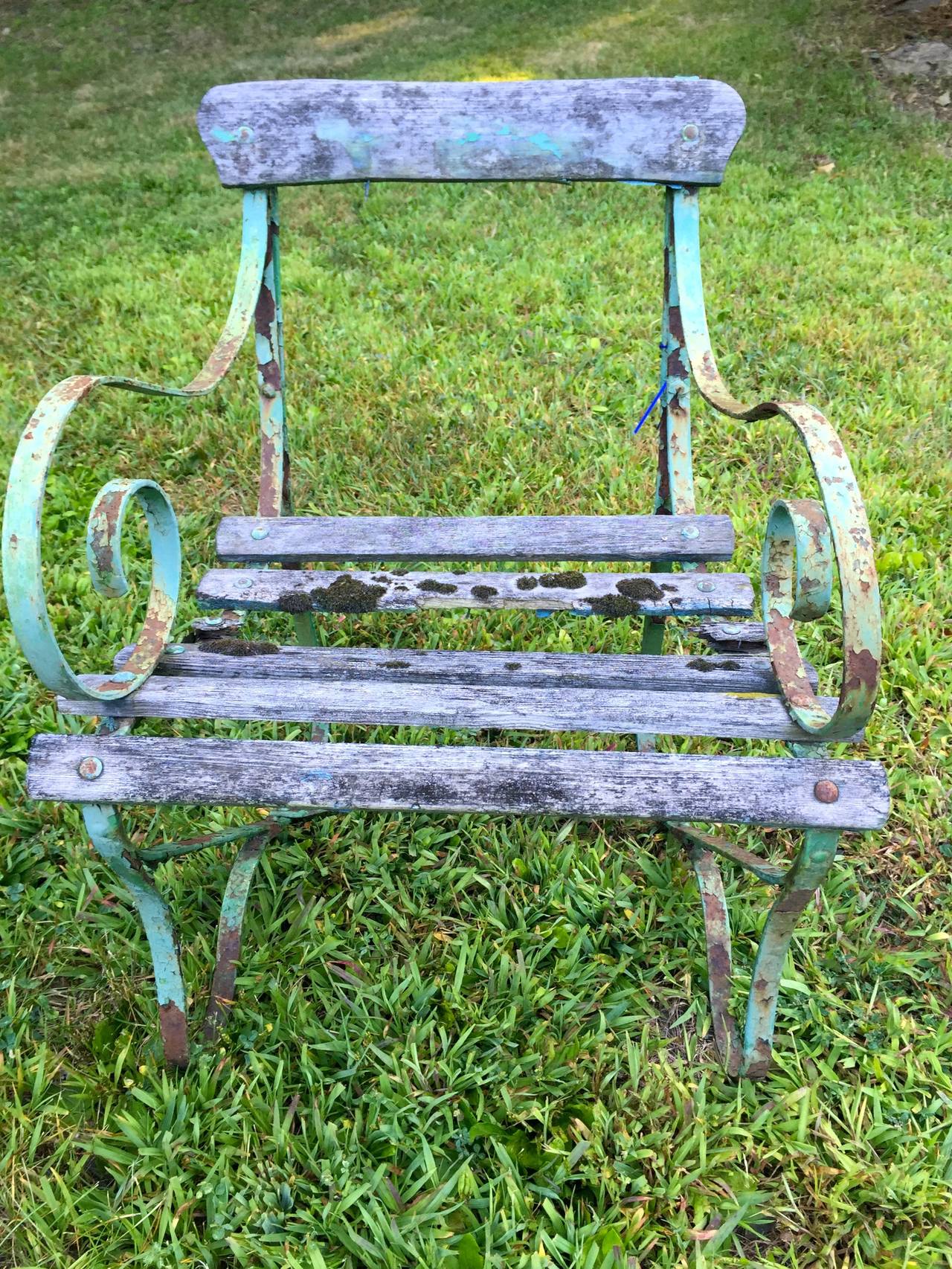 Edwardian Charming Wrought Iron Garden Chair