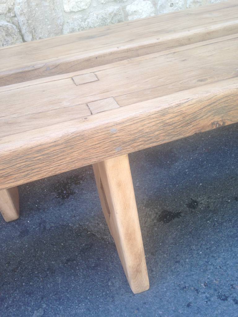 Pair of French Country Benches in Sycamore 2