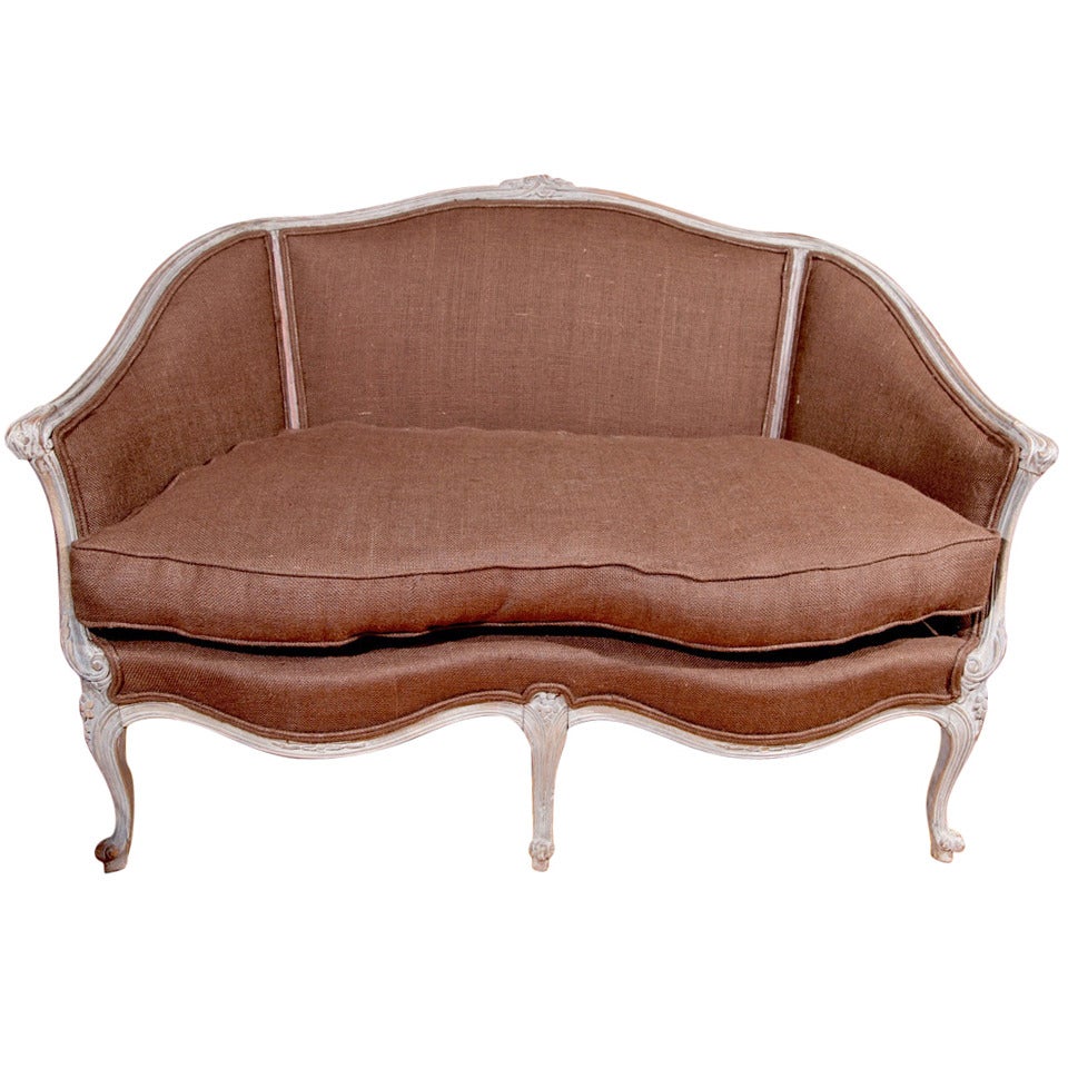 Pair of Louis XV-Style Fruitwood Loveseats