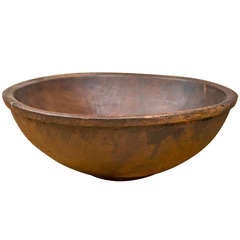 Antique Huge Early 19th C Treen Bowl