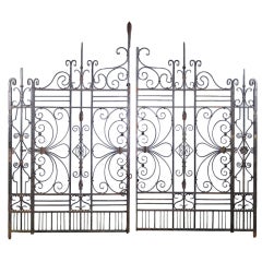 Magnificent Pair of Antique Entrance Gates