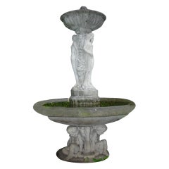 Antique Exceptional and Rare Julia Morgan Fountain