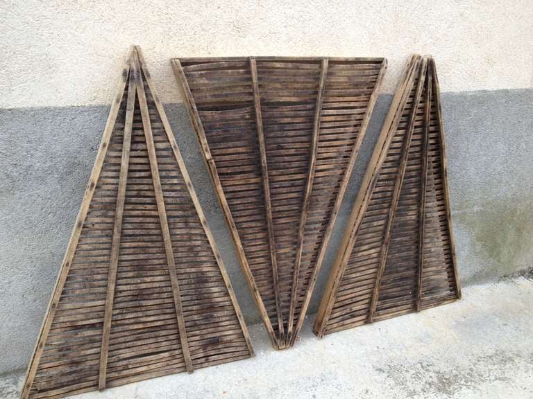 Geometric French Prune Drying Racks In Good Condition In Woodbury, CT