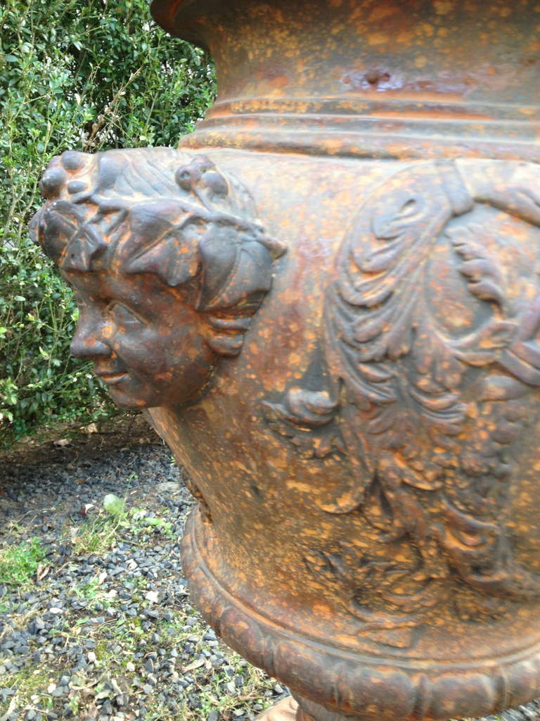 Large Signed Ducel Classical Tableau Urn In Excellent Condition In Woodbury, CT