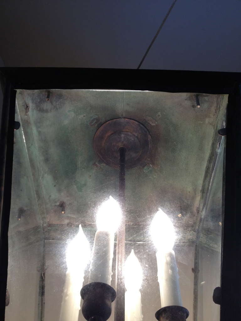 Classic Edwardian Verdigris Copper Lantern 2