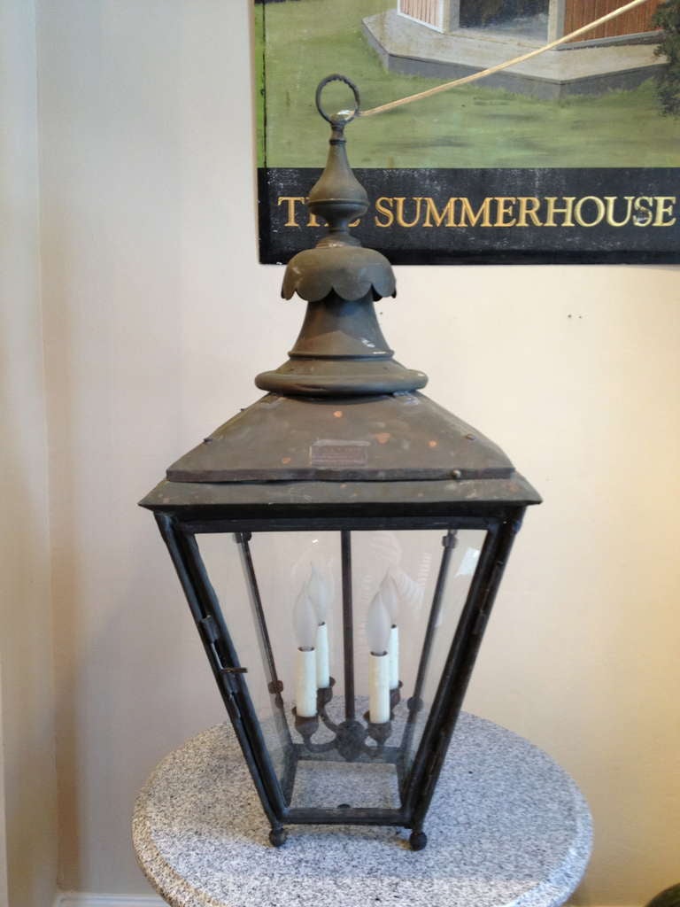 Brass Classic Edwardian Verdigris Copper Lantern