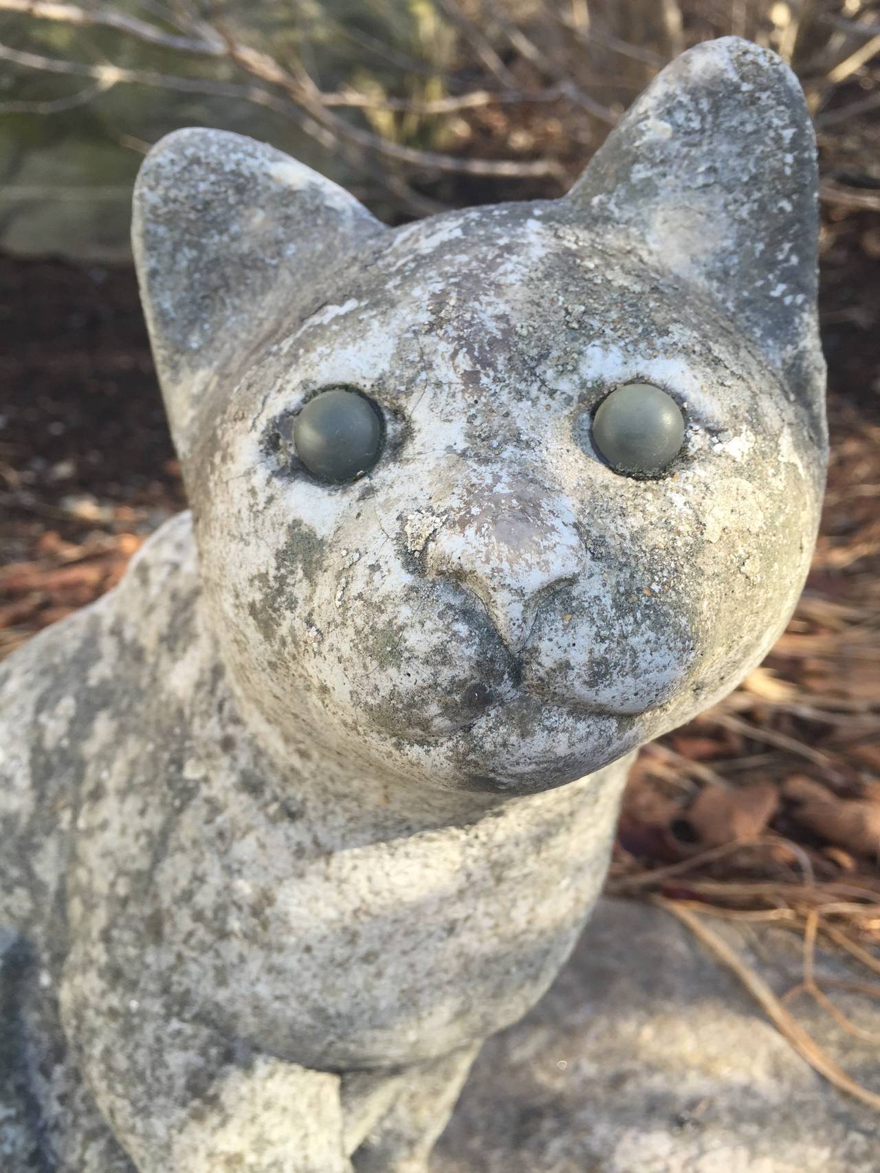garden cat statues stone