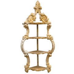 Antique Delicate 18th Century French Étagère