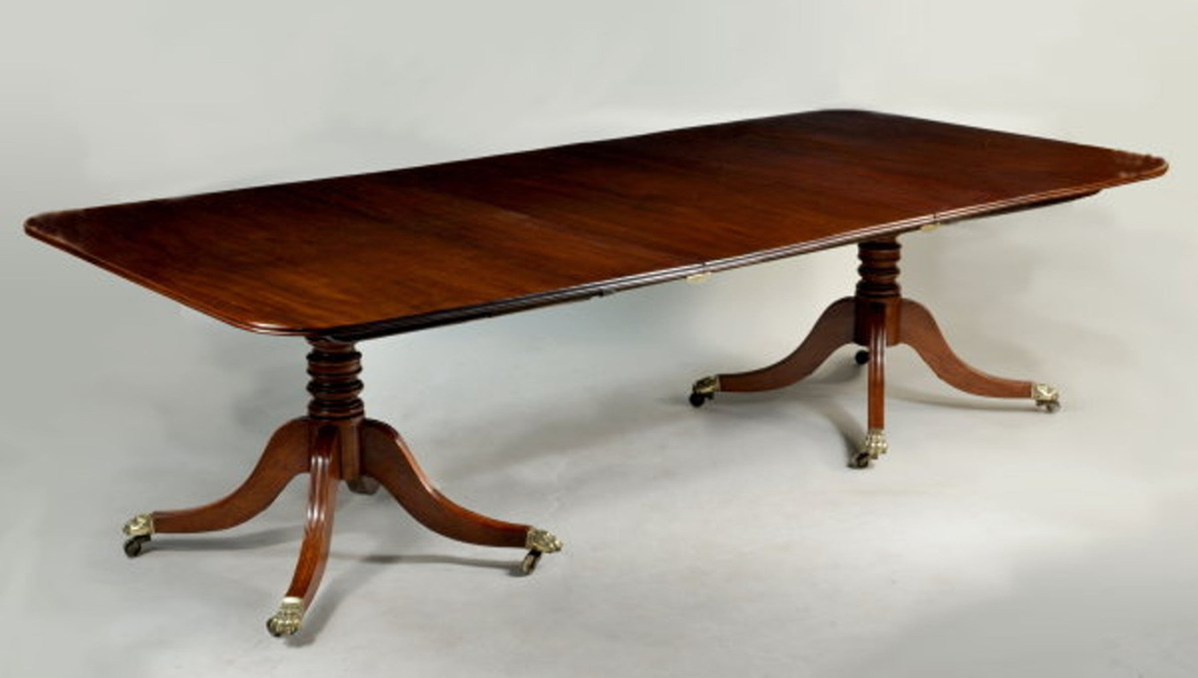 Regency Two Pedestal Mahogany Dining Table