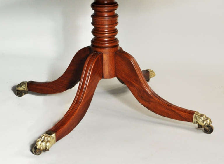 British Regency Two Pedestal Mahogany Dining Table