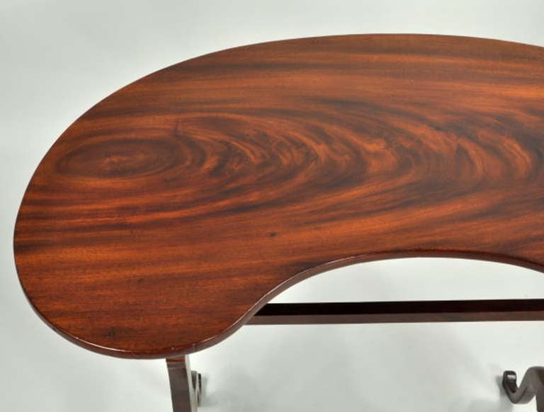 Georgian George III Kidney Shaped Writing Table
