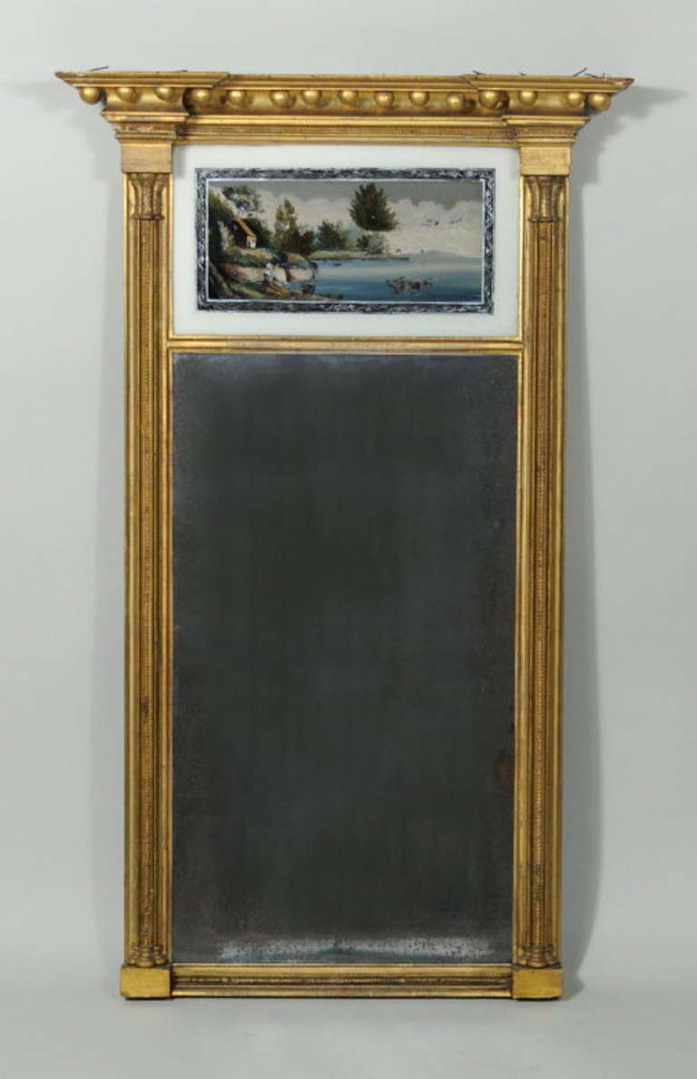 Fine Sheraton Classical Architectural Mirror