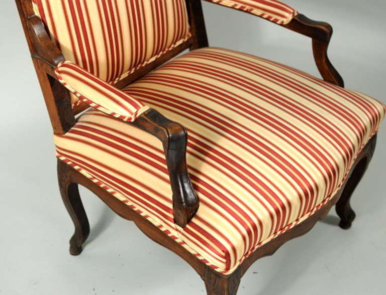 19th Century French Provincial Bergere Chair For Sale