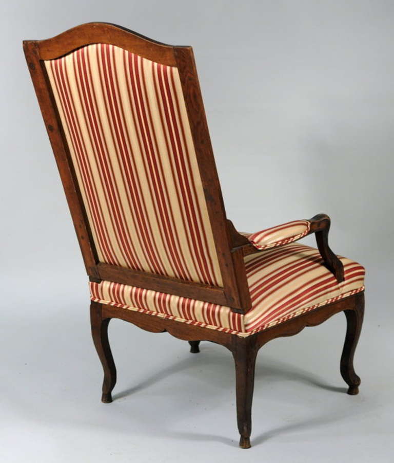 Oak French Provincial Bergere Chair For Sale