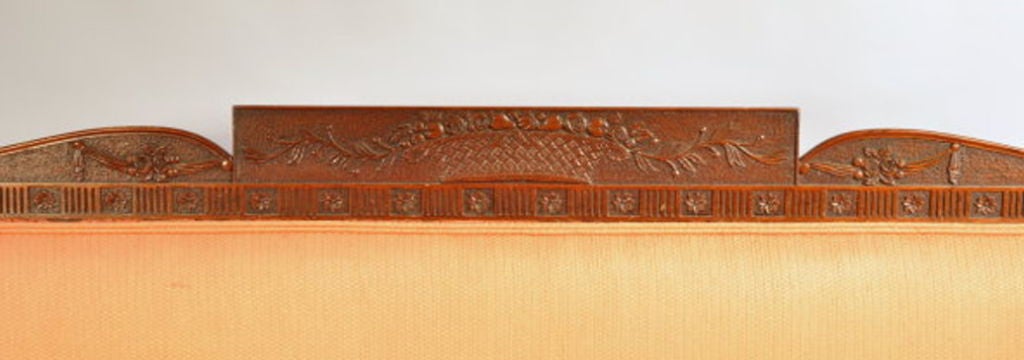 Sheraton Carved Mahogany Sofa 1
