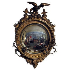 Classical Regency Style Gilded Girondole Mirror