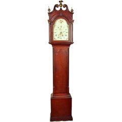 Antique Federal Cherrywood Tall Clock