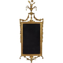 Hepplewhite Carved & Gilded Mirror