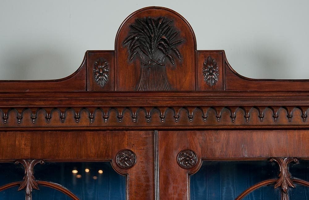 Regency Carved Mahogany Breakfront