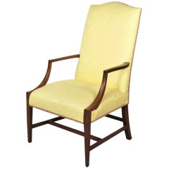 Antique Hepplewhite Mahogany Lolling Chair