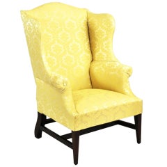 Hepplewhite Inlaid Mahogany Wing Chair