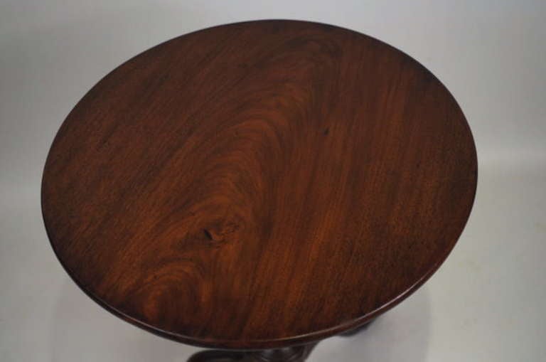 American Queen Anne Walnut Candlestand For Sale