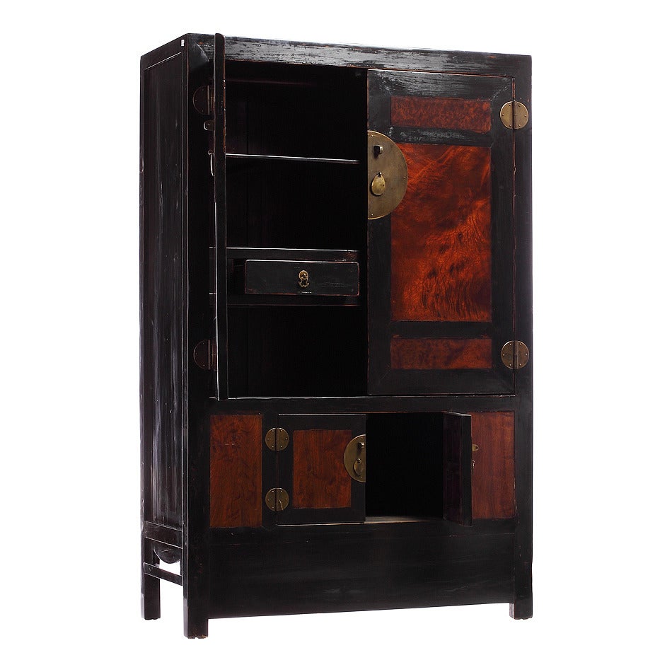 black lacquer armoire