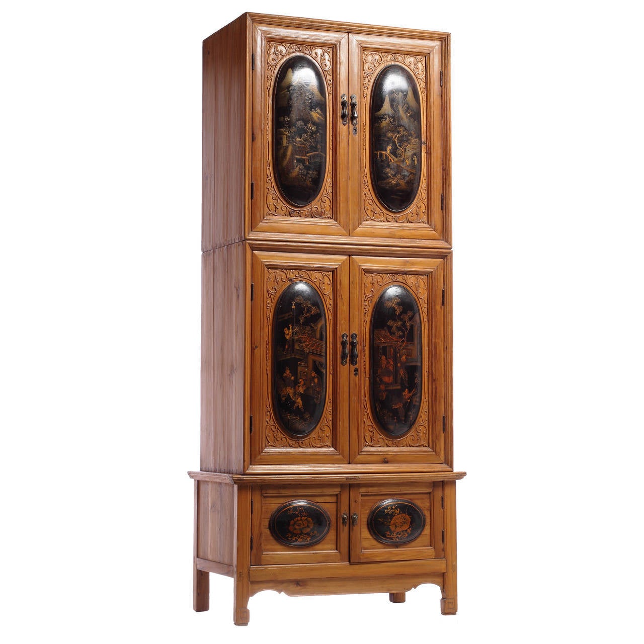 Large Antique Chinese with Chinoiserie Panels For Sale at 1stdibs