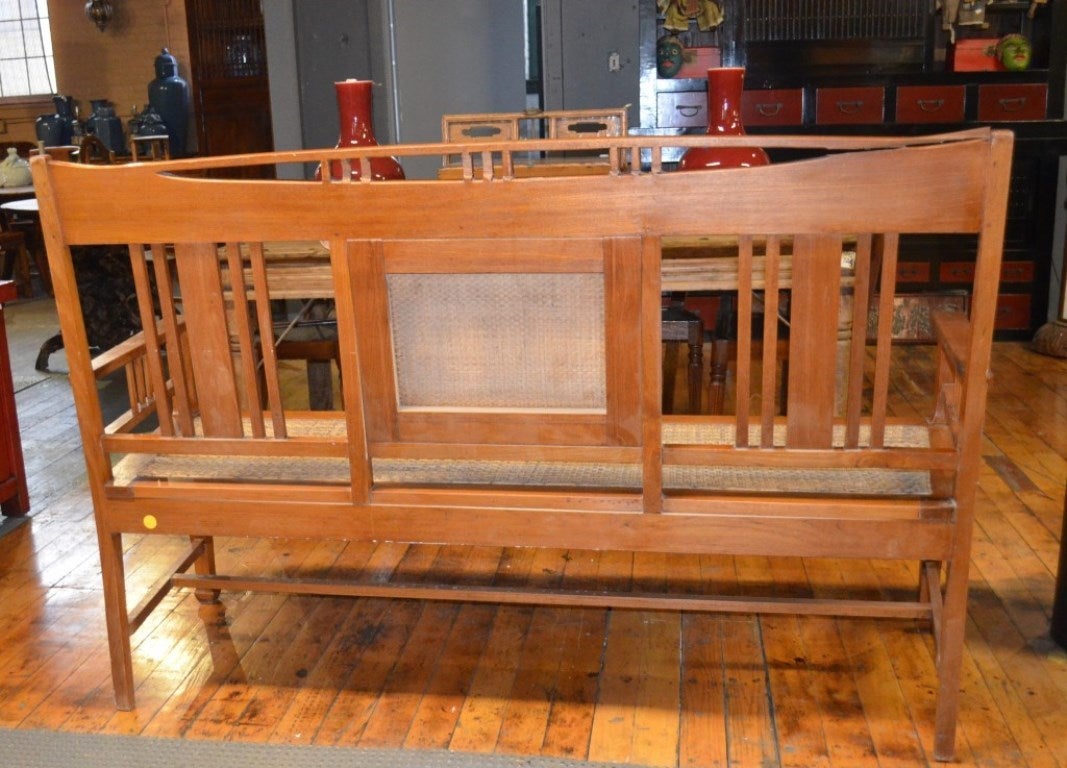 Indonesian Arts and Crafts Style Bench