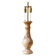 Rose de Brignoles marble balustrade form lamp