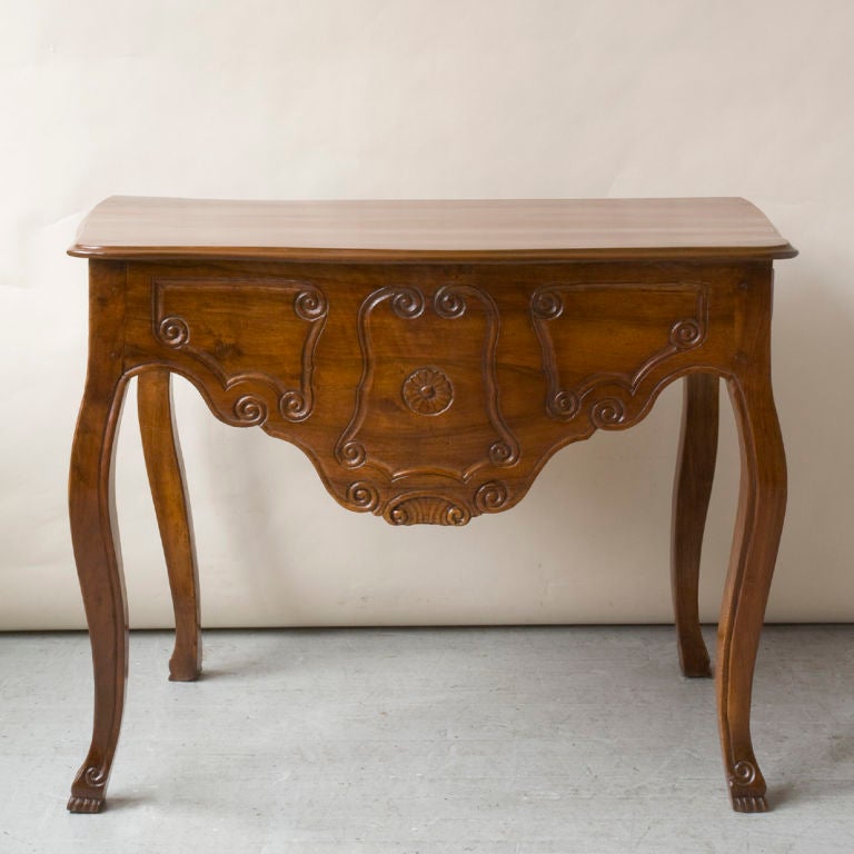 Carved console table