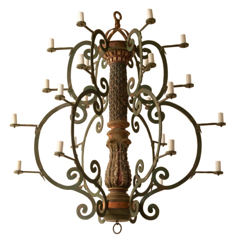 Baroque chandelier For Sale