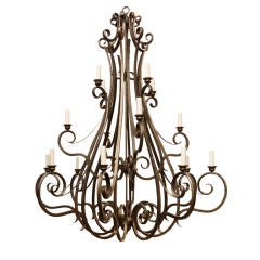Cage form chandelier